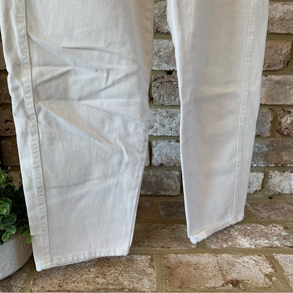 H&M | High Waisted Paper Bag White Pants | 4 - Picture 7 of 14